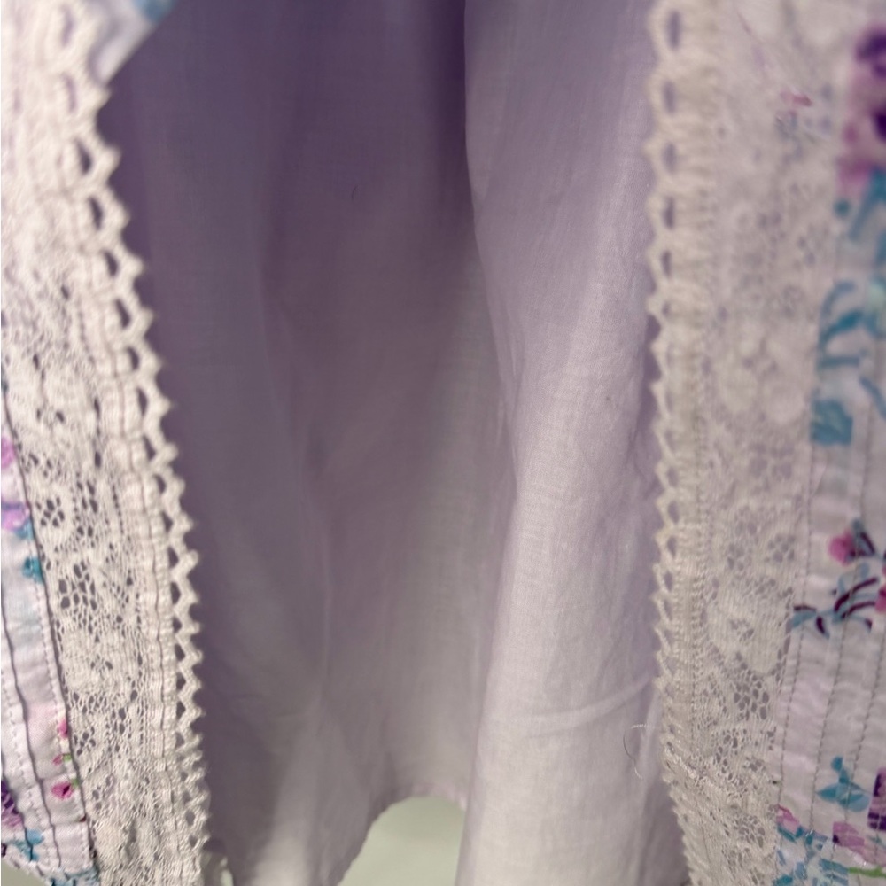 LoveShackFancy for Target Lavender and Blue Floral Ruffle Dress size XS - Picture 10 of 10